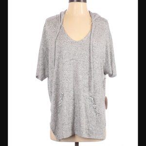 Sparkle Detail Pullover Casual Supersoft Top Sz S